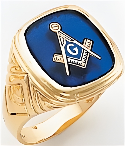 Masonic Ring - 9969 - solid back