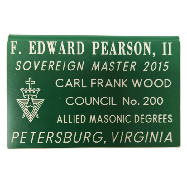 Carl Frank Wood Council No. 200 Name Badge