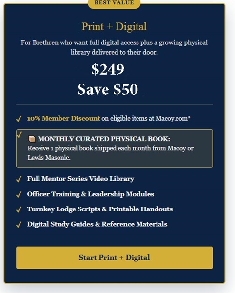 Annual Book of the Month Club and Digital Subscription