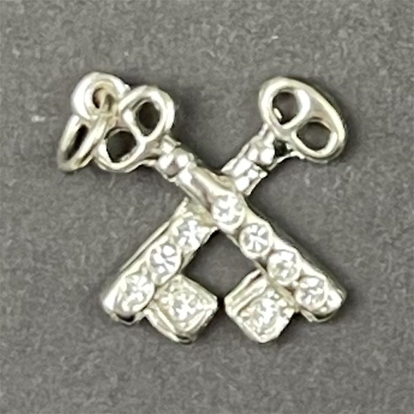 OES Treasurer Charm Goldtone