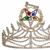 Grand Matron Crown Gold tone