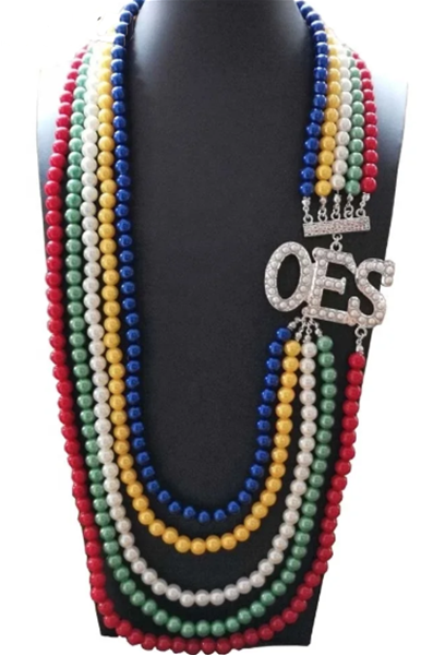 O.E.S. Four Layer Pearl Necklace OES Colors