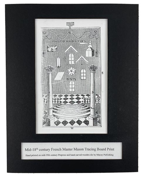 Masonic Fidelitas Tracing Board Print in Mat