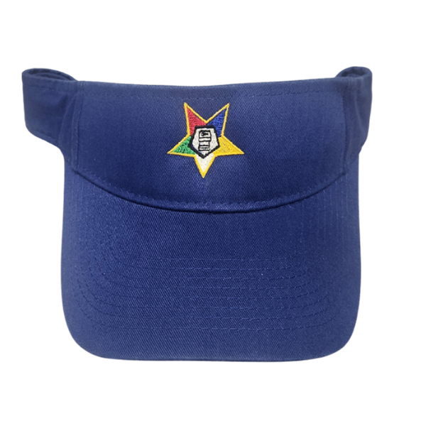 OES Embroidered Visor — Blue |CLEARANCE