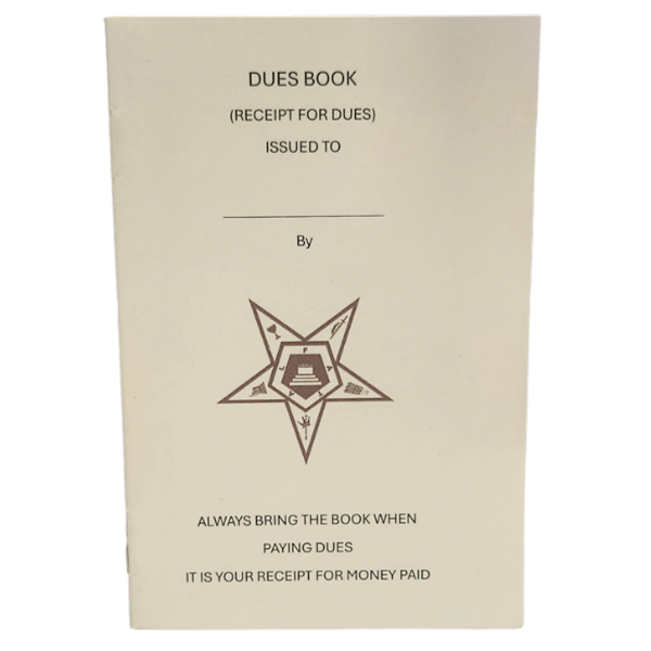 Masonic Dues Book