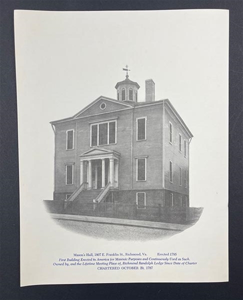 Print of Mason's Hall