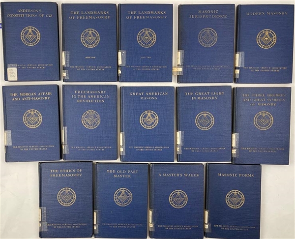Masonic Service Assoc Library Set 1924 (NOT A COMPLETE SET)