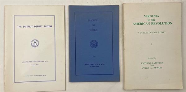 VA Grand Lodge pamphlets  DDGM