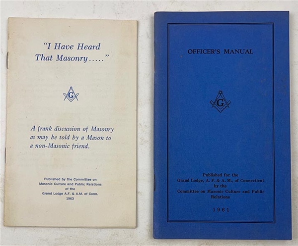 Grand Lodge of Conn pamphlets