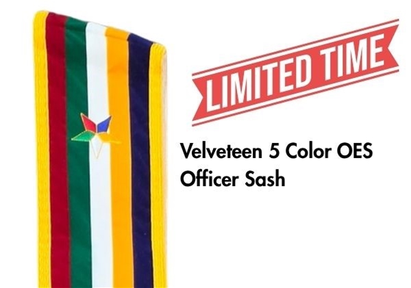 Velveteen 5-Color Officer Sash — Blue to the Face