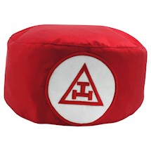 Royal Arch Skull Cap Red white patch