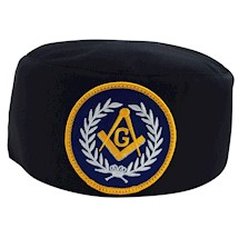 Master Mason Skull Cap blue patch