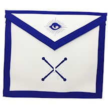 Masonic Officer Apron Royal Blue  - Individual