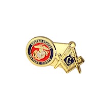Marines & Masonic Lapel Pin