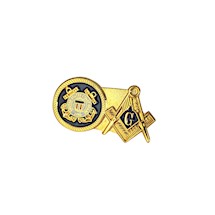 US Coast Guard & Masonic Lapel Pin