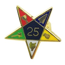 OES 25 year service pin