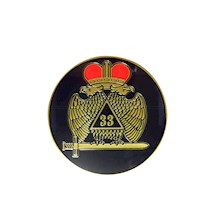 Scottish Rite 33 degree auto emblem