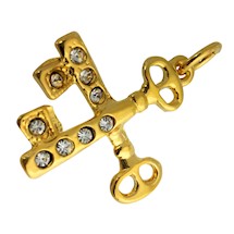 OES Treasurer Charm Goldtone