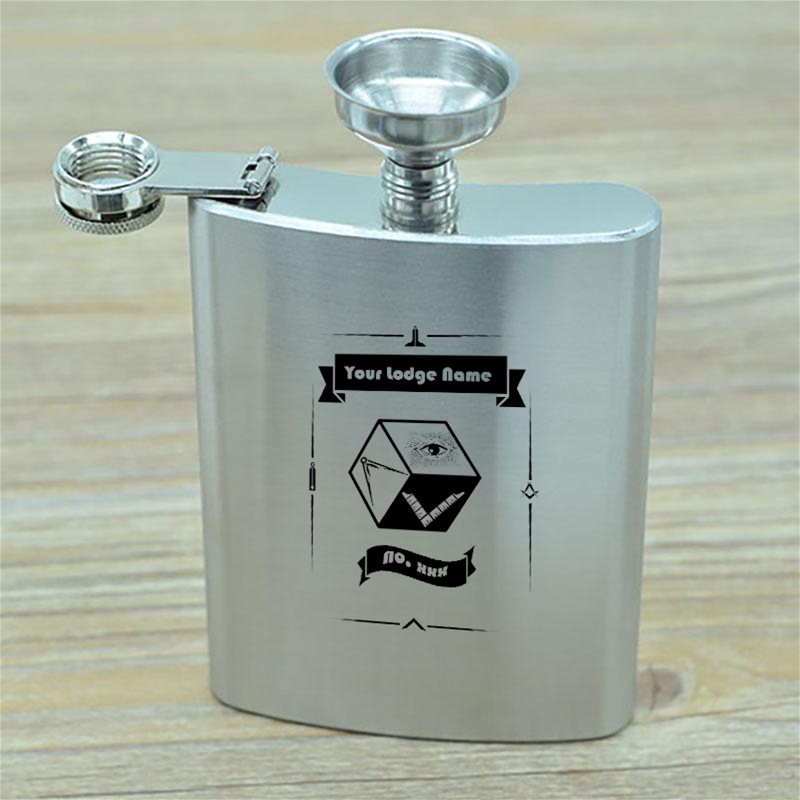 PM & Lodge Hip Flask