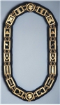 Blue Lodge Gold Plate Masonic Chain Collar