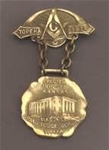 Antique Masonic Grand Lodge 1918 Badge