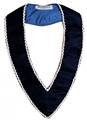 Royal Blue Velvet Collar with Silver trim