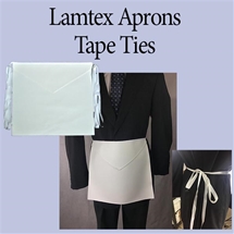 Masonic Candidate aprons - Tape Ties