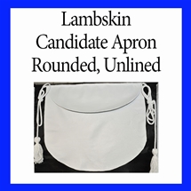 Masonic Apron Lambskin Rounded