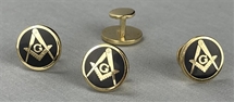 Masonic Stud Set in gold filled