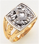 Gold Masonic Ring Open Ring 3336