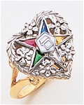 Order of the Eastern Star Ring Macoy Publishing Masonic Supply 3398
