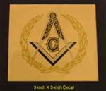 3" Masonic Decal