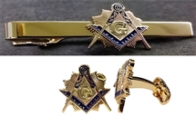 Masonic Blue Cuff Links 