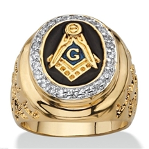 Masonic Zicron Alloy Ring
