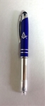 Blue pen w/ flashlight and stylus, w/ Masonic emblem