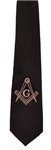 Masonic Tie - Plain Black 