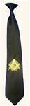 Black Masonic Clip-on Tie