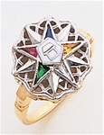 Order of the Eastern Star Ring Macoy Publishing Masonic Supply 8852