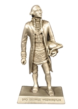  Washington Pewter Figurine 