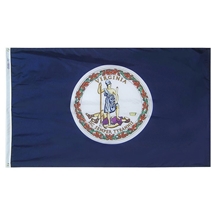 Virginia State Indoor Flag 4'X6' Nylon