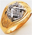 Masonic Gold Ring - 9975