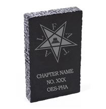OES Chapter Custom Marble Paperweight