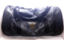 Masonic engraved Leather Travel Bag