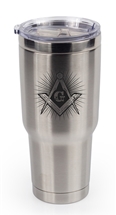 32 OZ MASONIC STAINLESS STEEL THERMAL TUMBLER