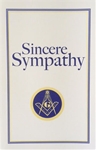Sympathy Greeting Card with Masonic Logo (Pk of 25)