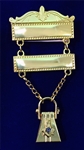 Masonic Traveling Jewel with Bar Pin Top