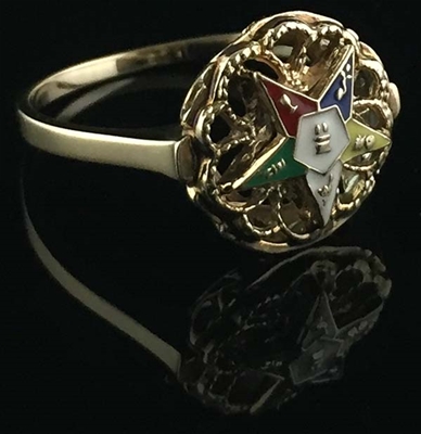 Order of the Eastern Star Ring Macoy Publishing Masonic Supply 5508