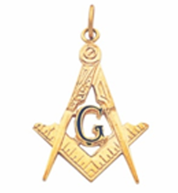 Masonic Pendant gold floating G